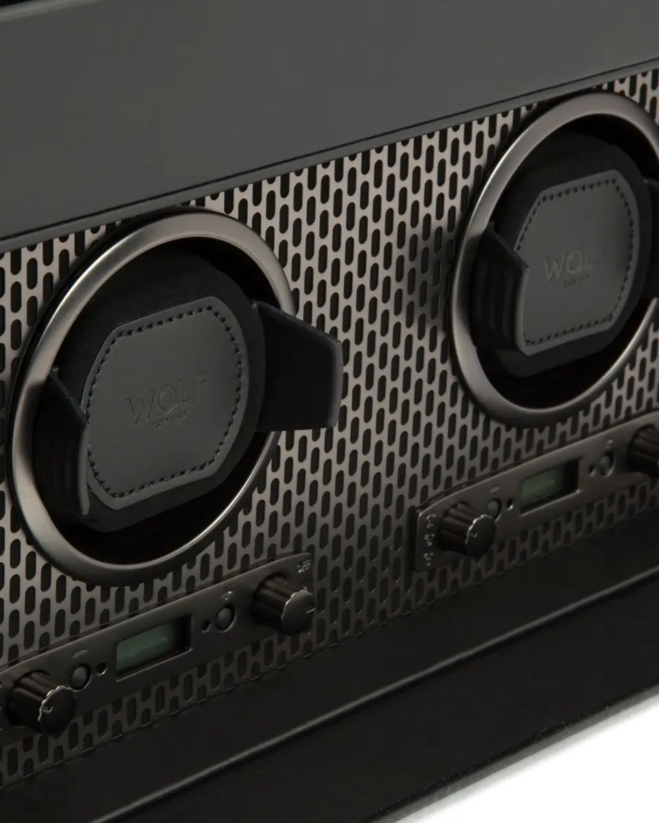 Wolf Axis Double Watch Winder with Storage | Thumbnail 2 Wolf Axis Double Watch Winder with Storage | Thumbnail 2