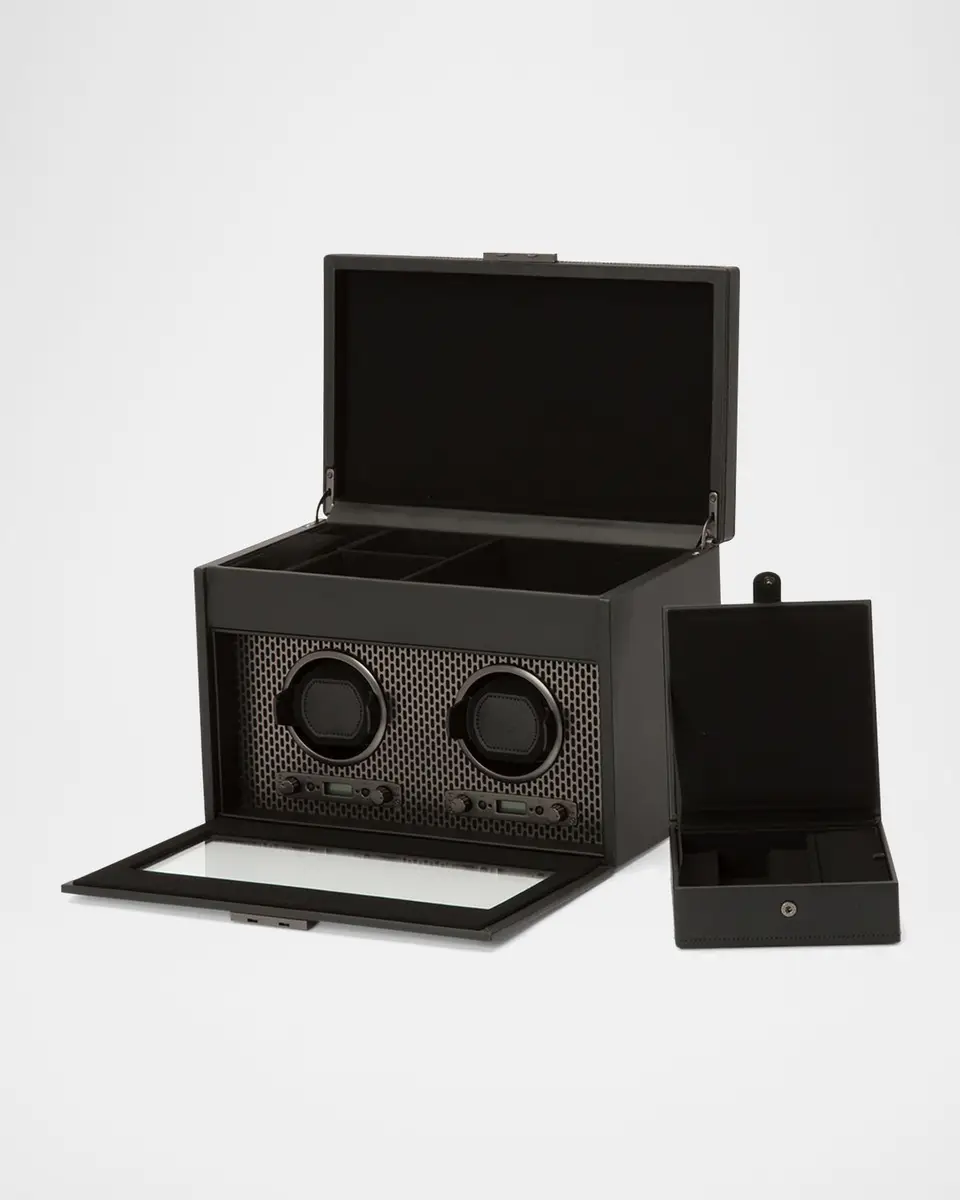 Wolf Axis Double Watch Winder with Storage | Thumbnail 6 Wolf Axis Double Watch Winder with Storage | Thumbnail 6