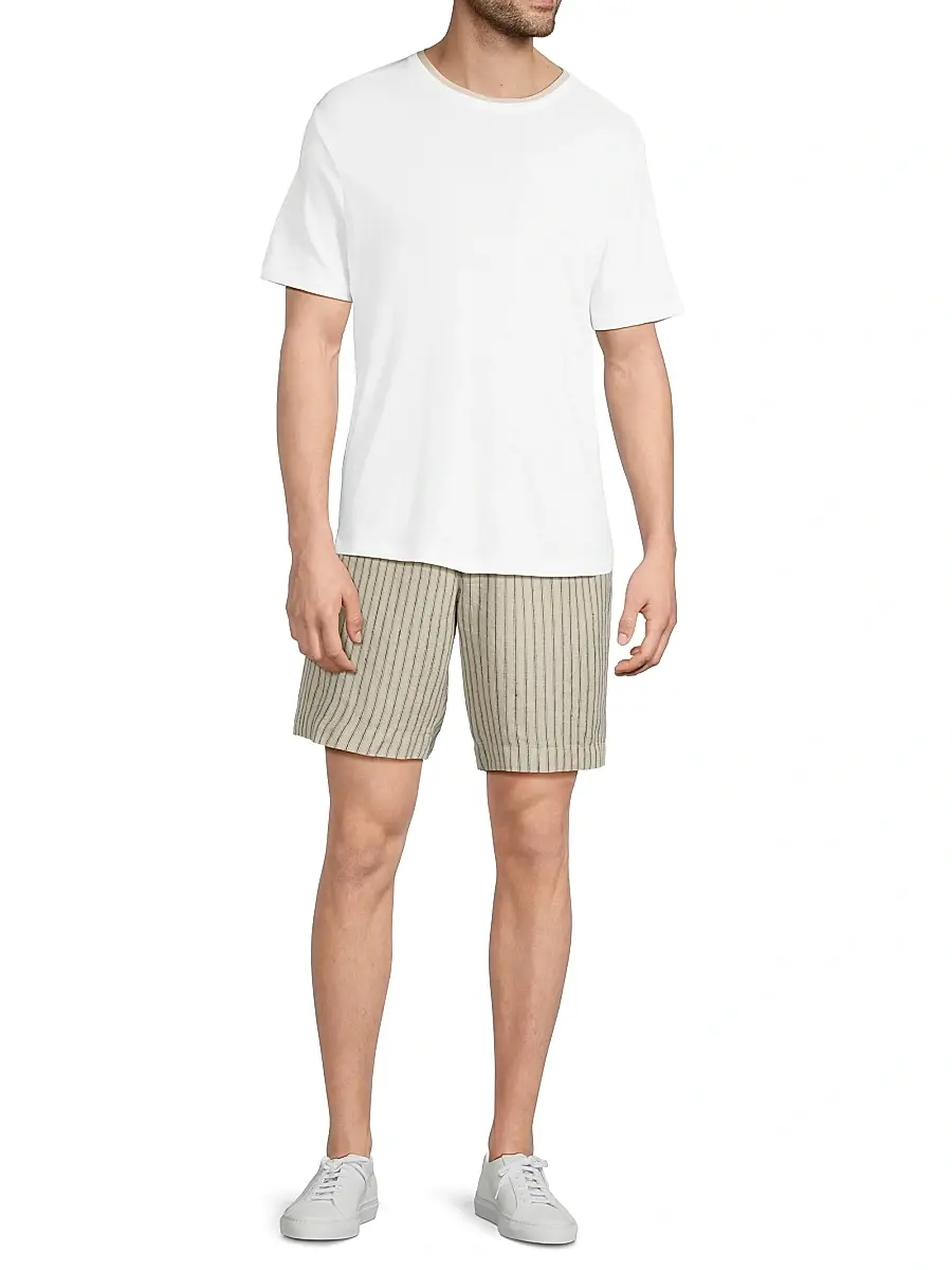 Vince Men's Relaxed Double-Collar Crewneck T-Shirt | Thumbnail 2 Vince Men's Relaxed Double-Collar Crewneck T-Shirt | Thumbnail 2
