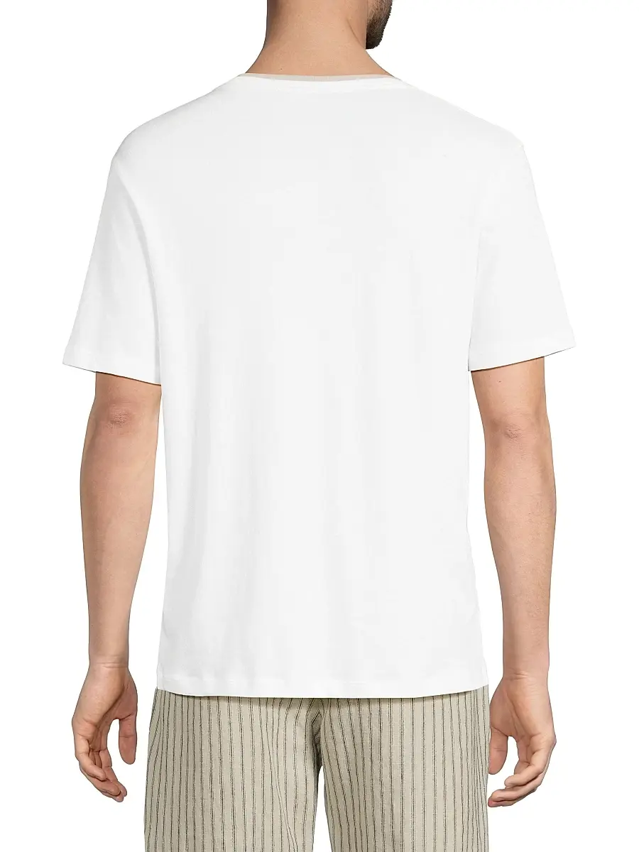 Vince Men's Relaxed Double-Collar Crewneck T-Shirt | Thumbnail 5 Vince Men's Relaxed Double-Collar Crewneck T-Shirt | Thumbnail 5