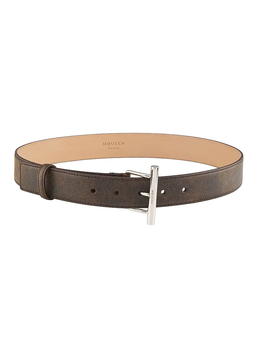 Alexander McQueen Women's Sling Leather Belt