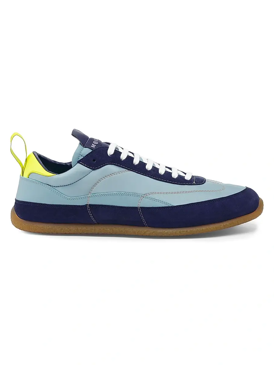 Alexander McQueen Men's EC1 Sneakers - Denim Blue - Size 6 | Image 1 Alexander McQueen Men's EC1 Sneakers - Denim Blue - Size 6 | Image 1