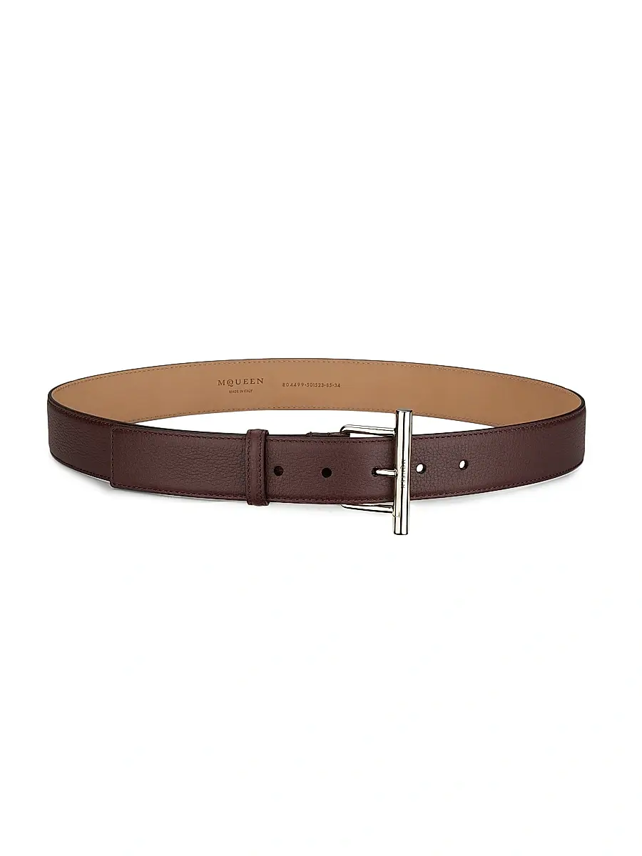 Alexander McQueen Women's Sling Leather Belt