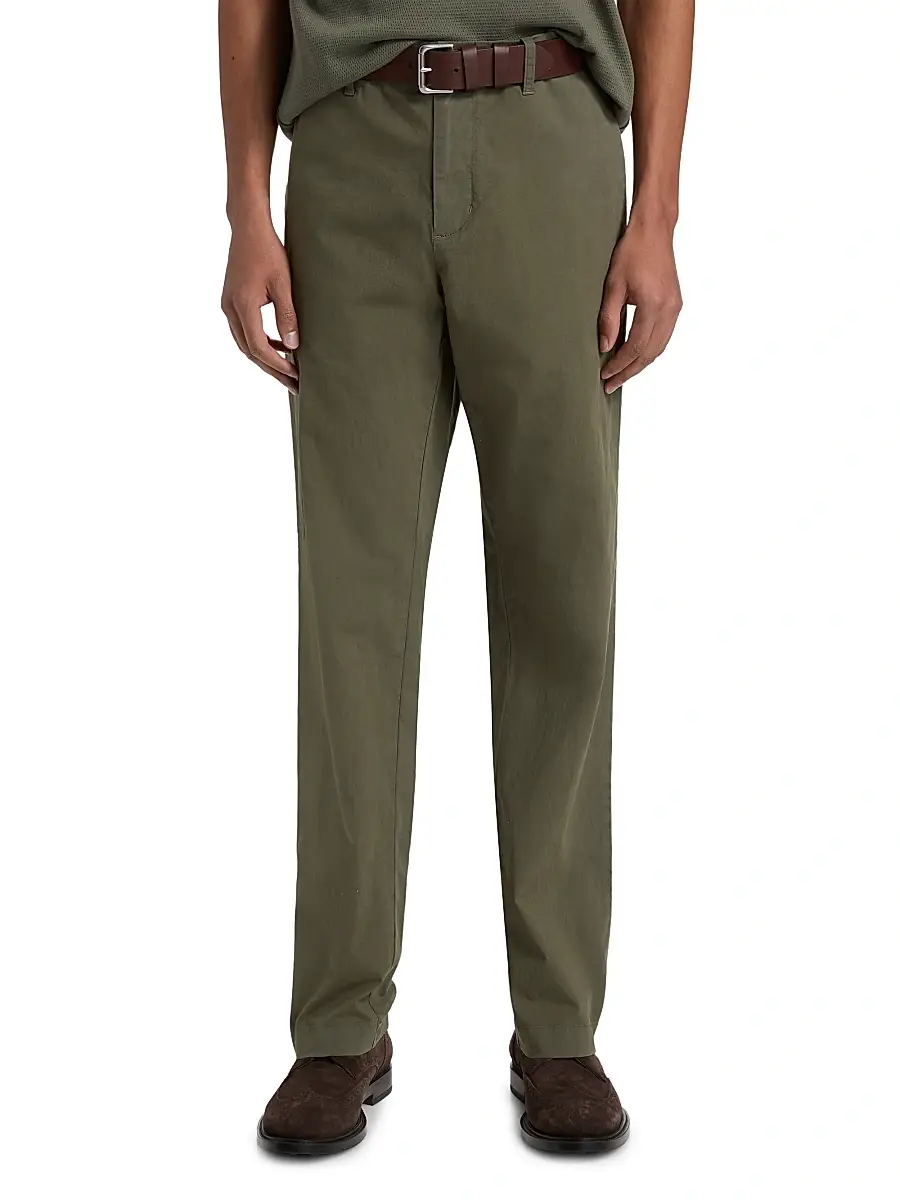 Vince Men's Owen Stretch-Cotton Straight-Leg Trousers | Thumbnail 3 Vince Men's Owen Stretch-Cotton Straight-Leg Trousers | Thumbnail 3