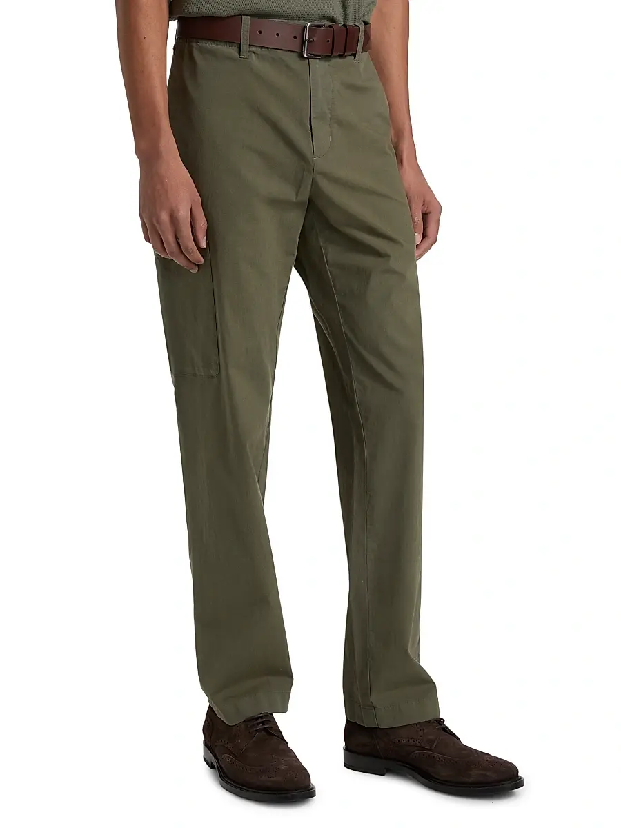 Vince Men's Owen Stretch-Cotton Straight-Leg Trousers | Thumbnail 4 Vince Men's Owen Stretch-Cotton Straight-Leg Trousers | Thumbnail 4