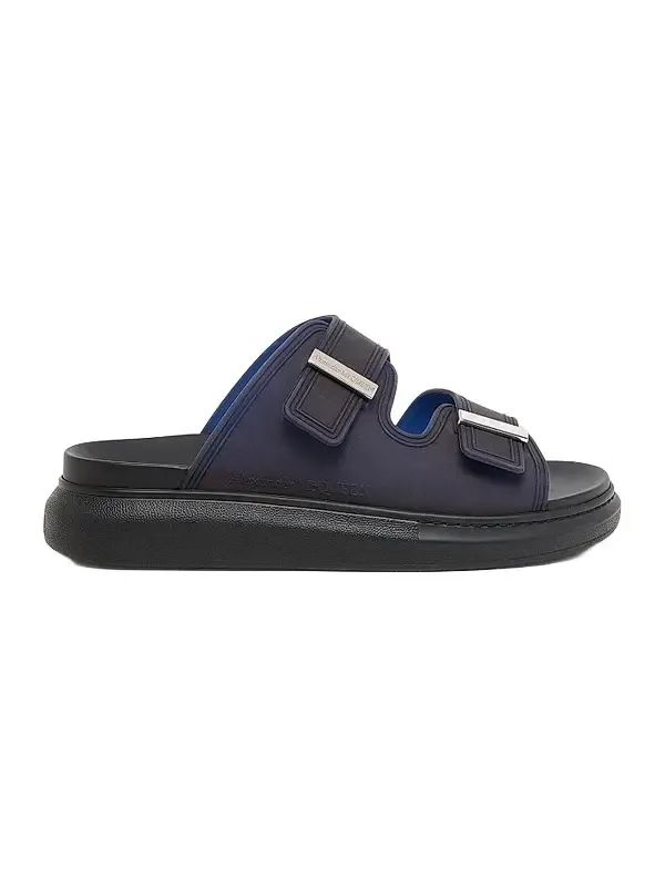 Alexander McQueen Men's Hybrid Double-Buckle Sandals