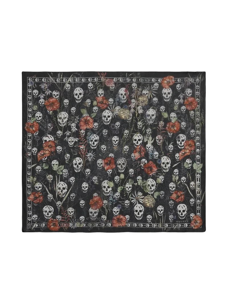 Women's Skull Silk Chiffon Scarf Women's Skull Silk Chiffon Scarf