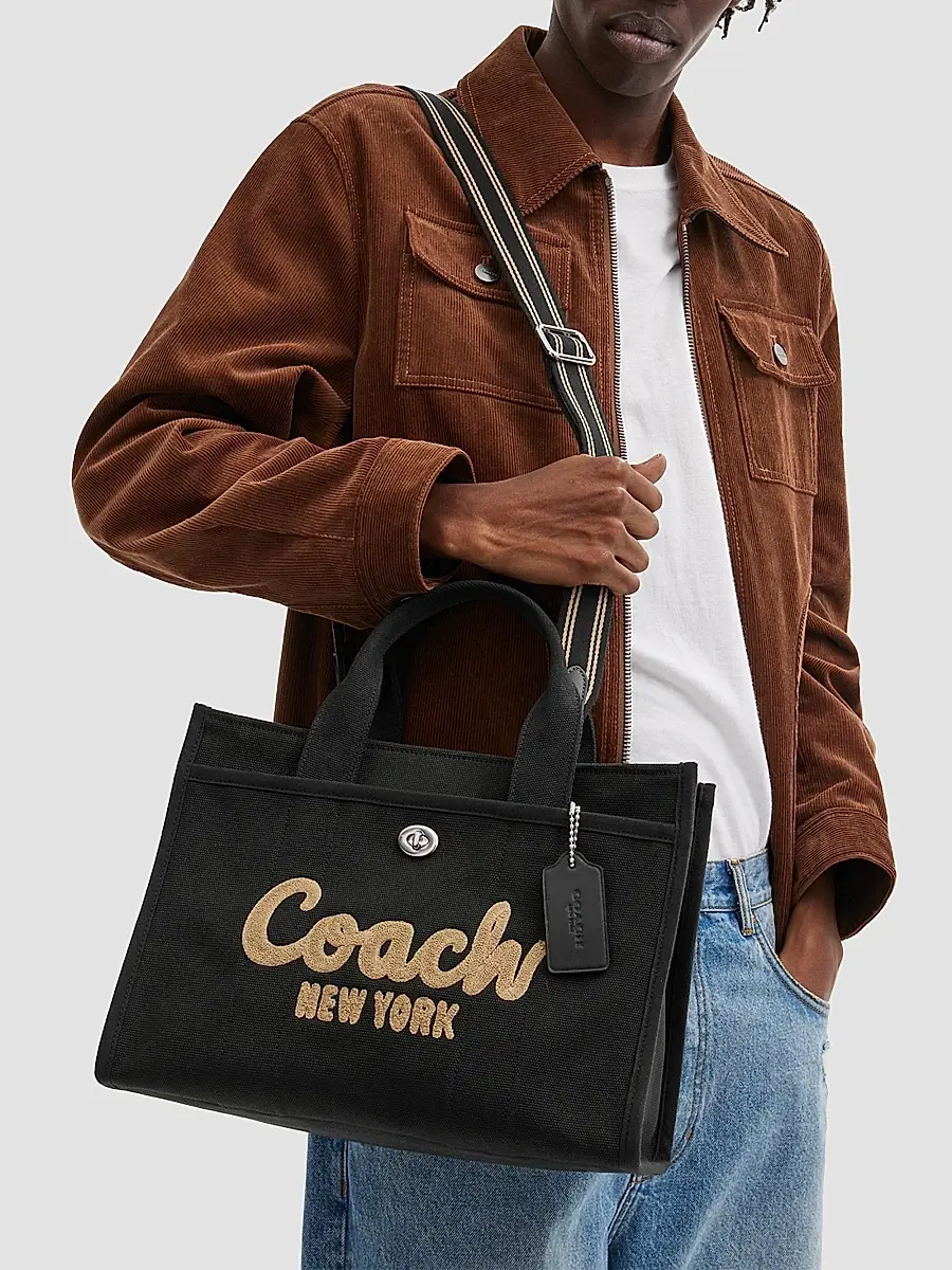 Coach Women's Cargo Canvas & Leather Tote Bag | Thumbnail 2 Coach Women's Cargo Canvas & Leather Tote Bag | Thumbnail 2