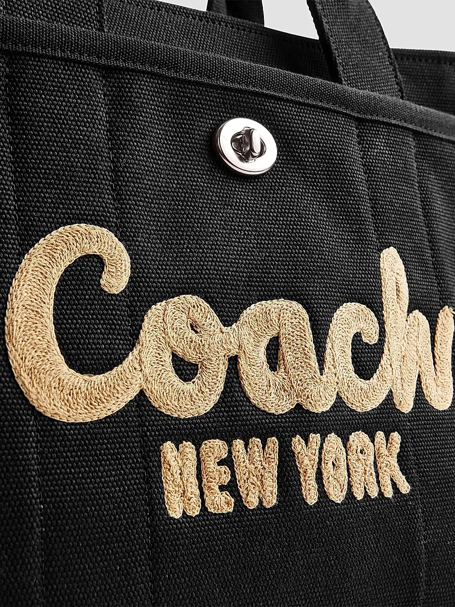 Coach Women's Cargo Canvas & Leather Tote Bag | Thumbnail 6 Coach Women's Cargo Canvas & Leather Tote Bag | Thumbnail 6