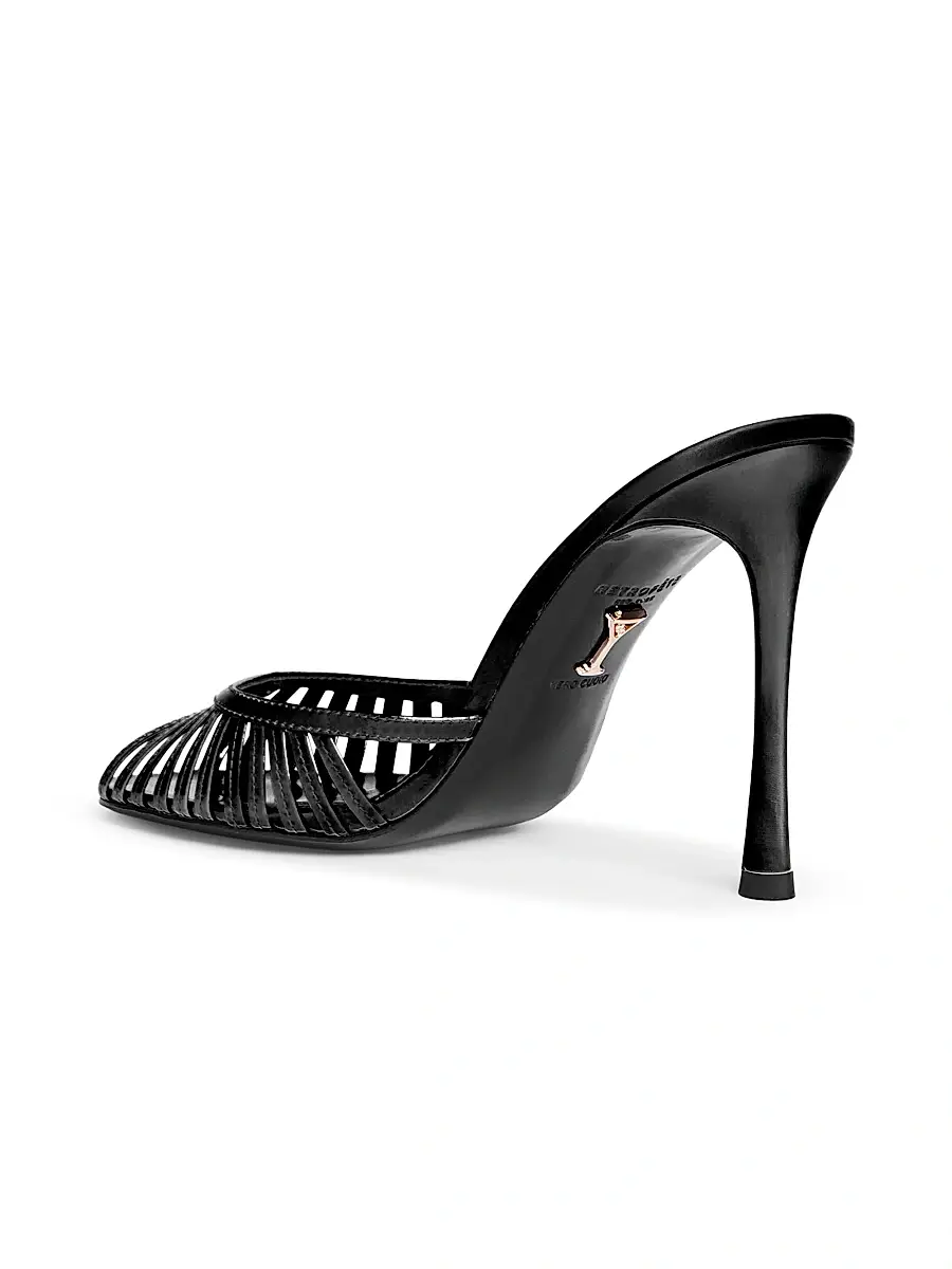 Retrofête Women's Allistair 105MM Patent Leather Sandals | Thumbnail 4