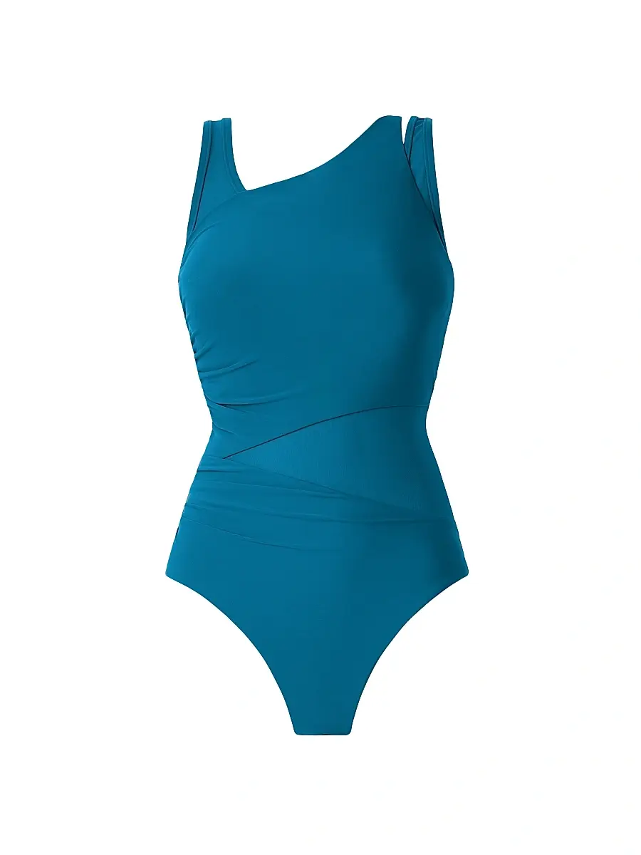 Miraclesuit Swim Women's Illusionist Azura One-Piece Illusionists Swimsuit - Aegean - Size 16 | Image 1 Miraclesuit Swim Women's Illusionist Azura One-Piece Illusionists Swimsuit - Aegean - Size 16 | Image 1