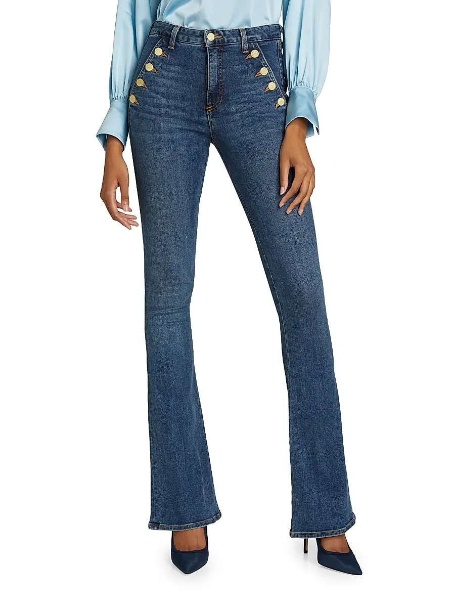 Ramy Brook Women's Helena High-Rise Flare Jeans | Thumbnail 3 Ramy Brook Women's Helena High-Rise Flare Jeans | Thumbnail 3