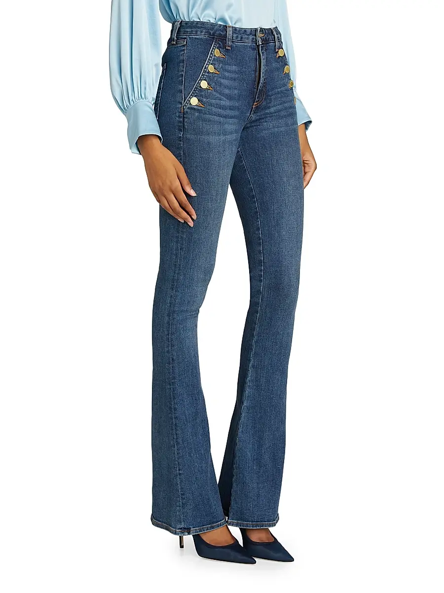 Ramy Brook Women's Helena High-Rise Flare Jeans | Thumbnail 4 Ramy Brook Women's Helena High-Rise Flare Jeans | Thumbnail 4