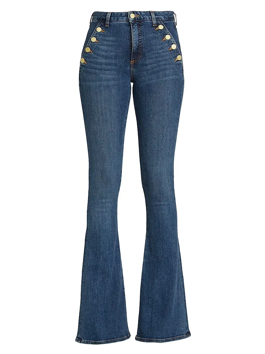 Ramy Brook Women's Helena High-Rise Flare Jeans