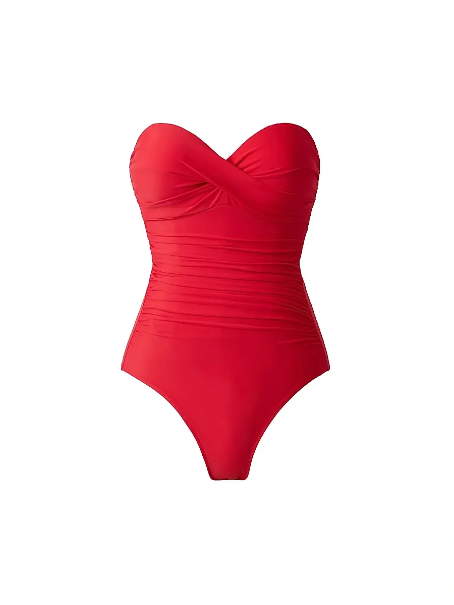Miraclesuit Swim Women's Rock Solid Madrid One-Piece Swimsuit - Poppy - Size 16 | Image 1 Miraclesuit Swim Women's Rock Solid Madrid One-Piece Swimsuit - Poppy - Size 16 | Image 1