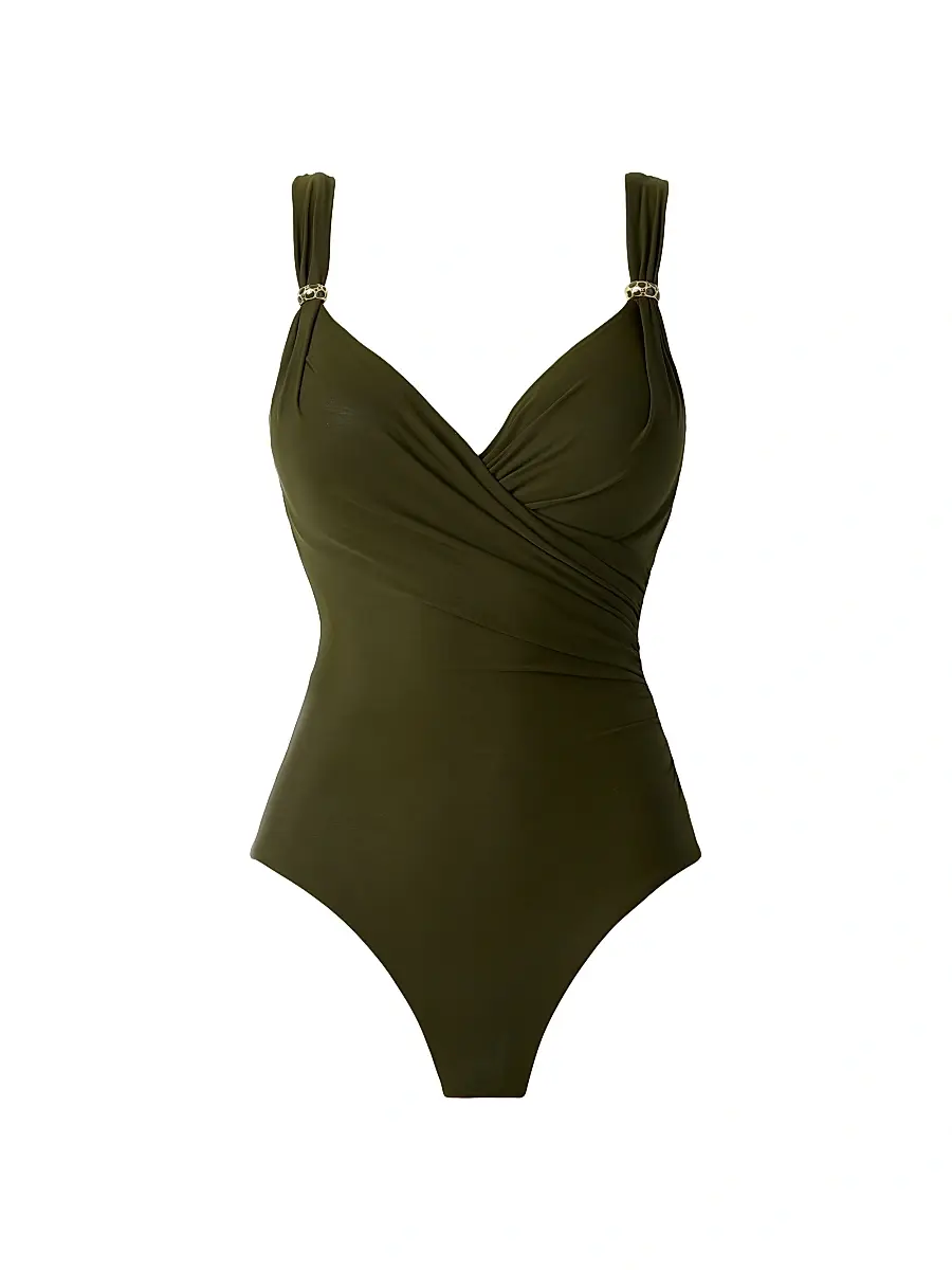 Miraclesuit Swim Women's Razzle Dazzle Siren One-Piece Swimsuit - Nori - Size 16 | Image 1 Miraclesuit Swim Women's Razzle Dazzle Siren One-Piece Swimsuit - Nori - Size 16 | Image 1