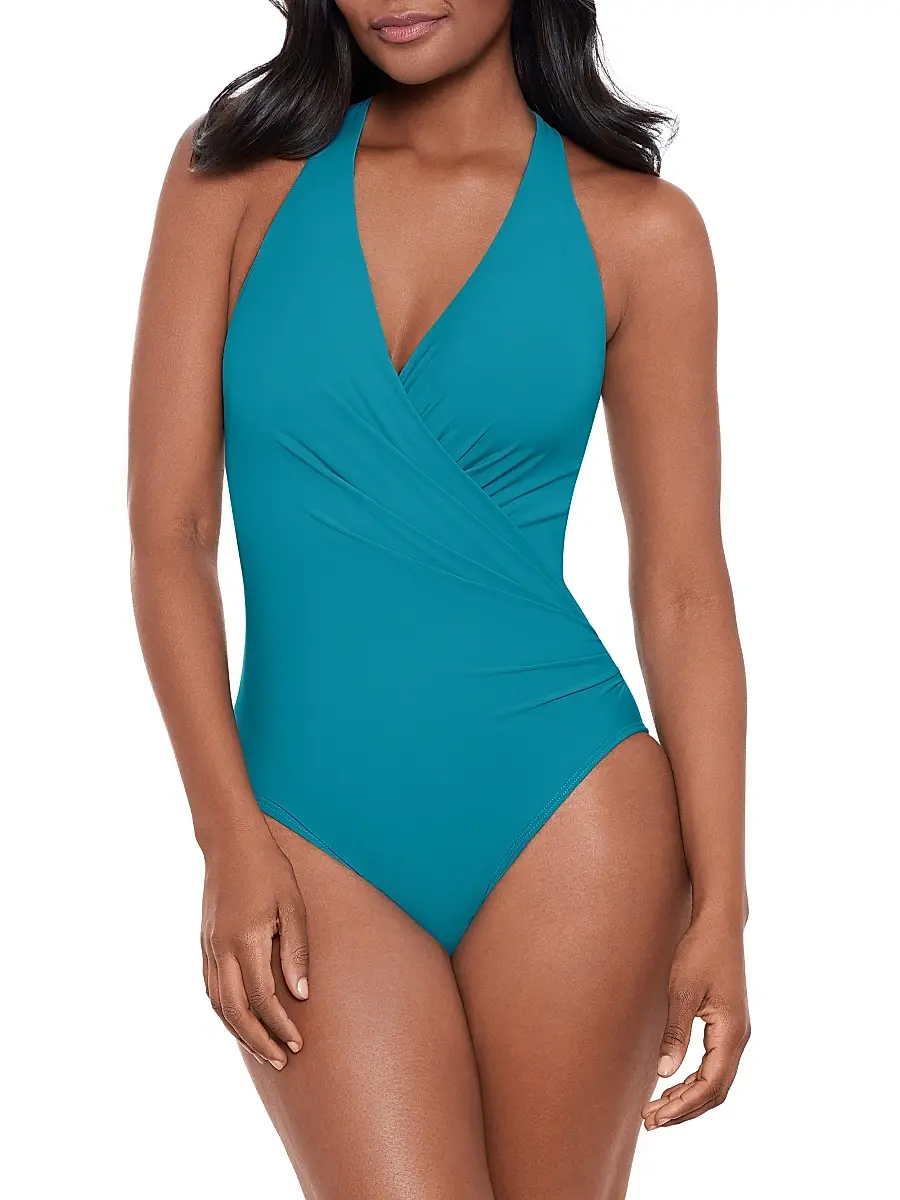 Miraclesuit Swim Women's Rock Solid Wrapsody One-Piece Swimsuit | Thumbnail 2 Miraclesuit Swim Women's Rock Solid Wrapsody One-Piece Swimsuit | Thumbnail 2