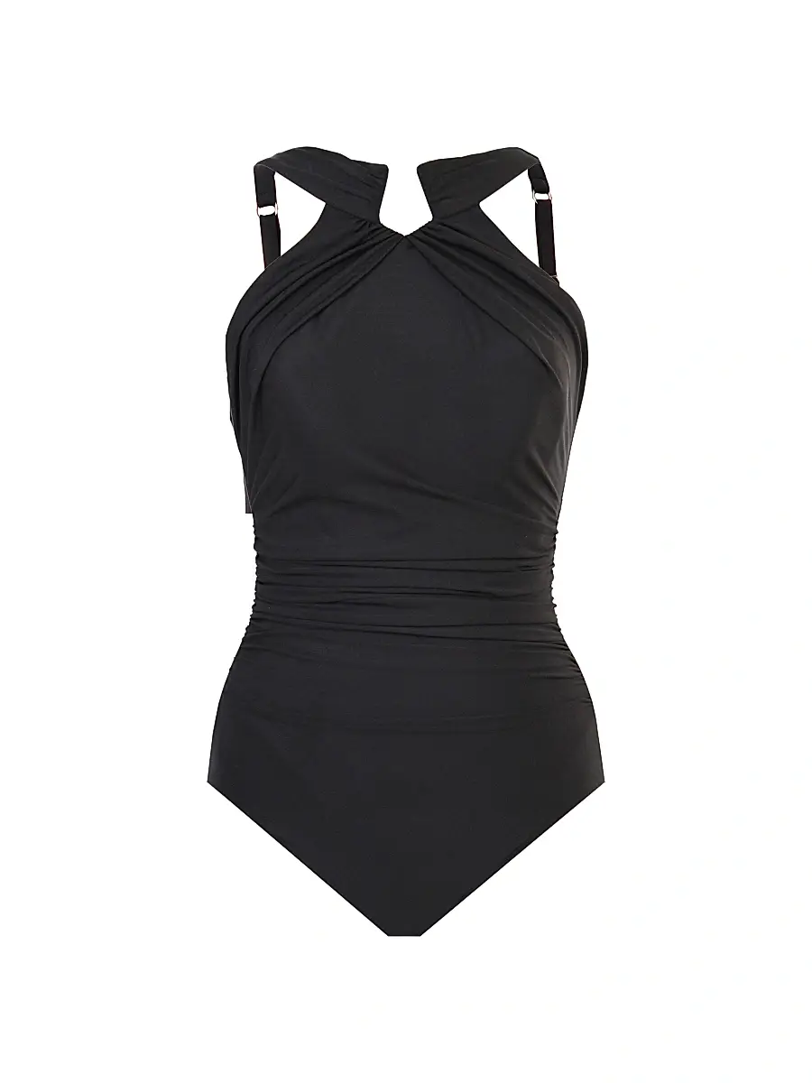 Miraclesuit Swim Women's Rock Solid Aphrodite One-Piece Swimsuit - Black - Size 6 | Image 1 Miraclesuit Swim Women's Rock Solid Aphrodite One-Piece Swimsuit - Black - Size 6 | Image 1