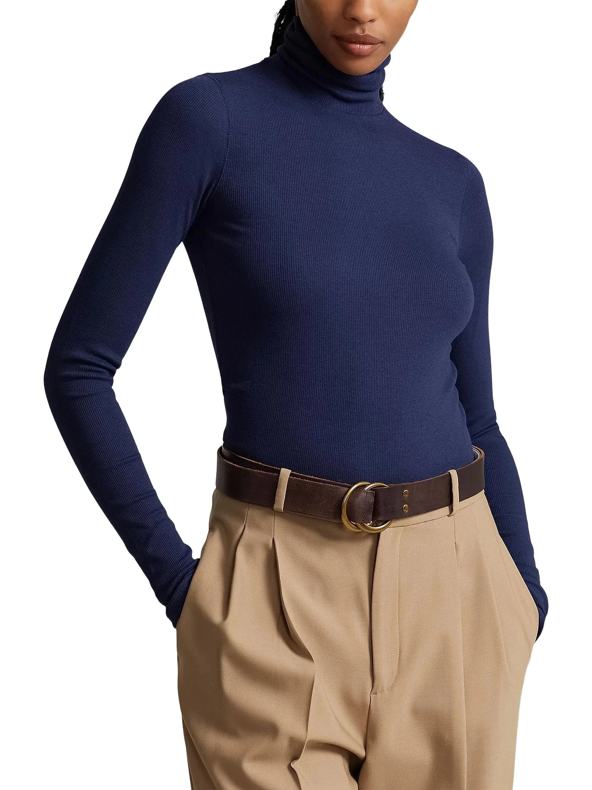 Women's Stretch Rib-Knit Turtleneck Sweater Women's Stretch Rib-Knit Turtleneck Sweater