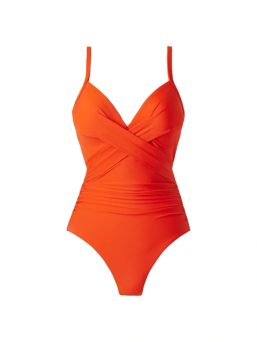 Miraclesuit Swim Women's Rock Solid Captivate Swimsuit - Arancio - Size 14 | Image 1 Miraclesuit Swim Women's Rock Solid Captivate Swimsuit - Arancio - Size 14 | Image 1