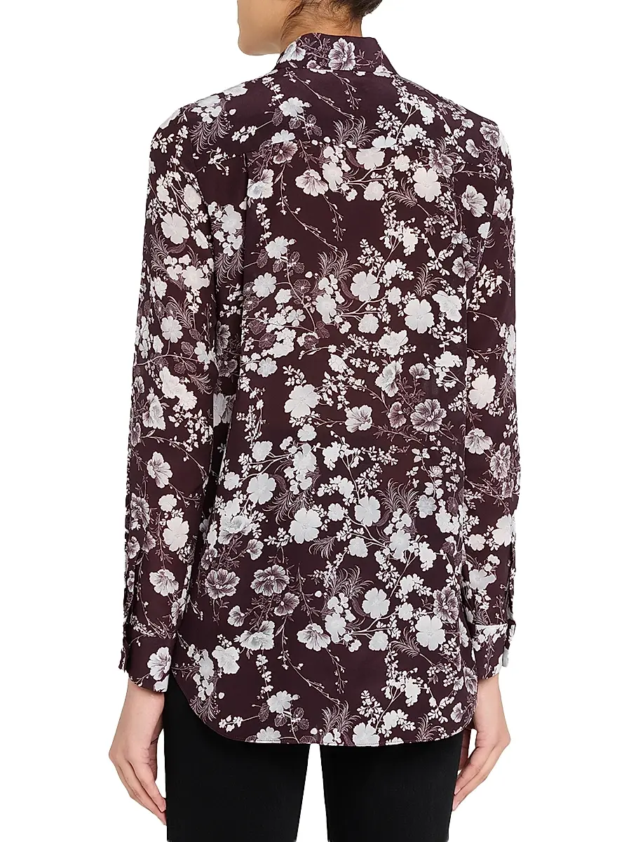 Adam Lippes Women's Mathias Floral Crêpe de Chine Silk Shirt | Thumbnail 4 Adam Lippes Women's Mathias Floral Crêpe de Chine Silk Shirt | Thumbnail 4