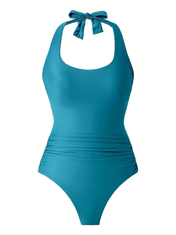Miraclesuit Swim Women's Rock Solid Utopia Halter One-Piece Swimsuit