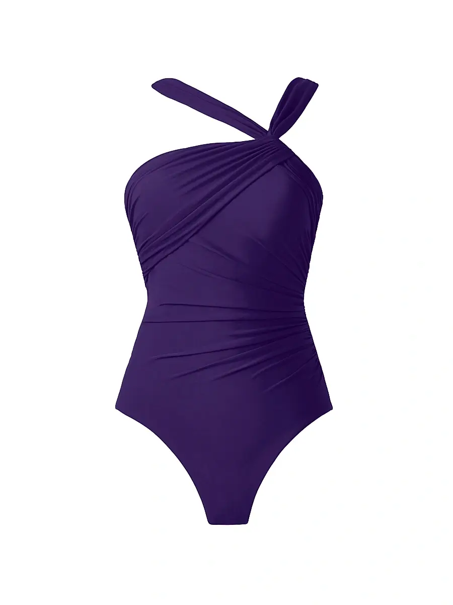 Miraclesuit Swim Women's Rock Solid Europa One-Piece Swimsuit - Mulberry - Size 16 | Image 1 Miraclesuit Swim Women's Rock Solid Europa One-Piece Swimsuit - Mulberry - Size 16 | Image 1
