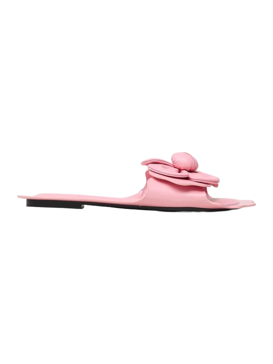 Marc Jacobs Women's The Daisy Flower-Appliqué Leather Sandals