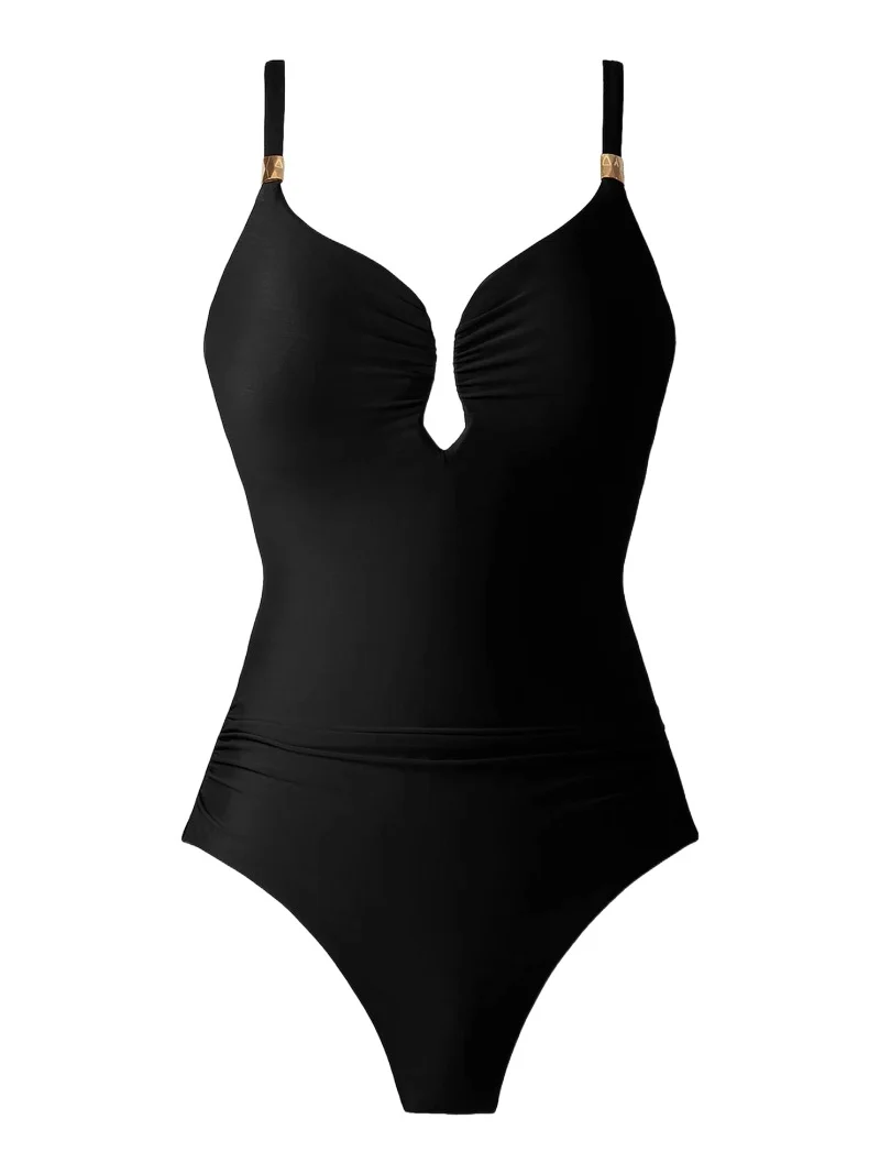 Miraclesuit Swim Women's Razzle Dazzle Antheia Plunging V-Neck One-Piece Swimsuit