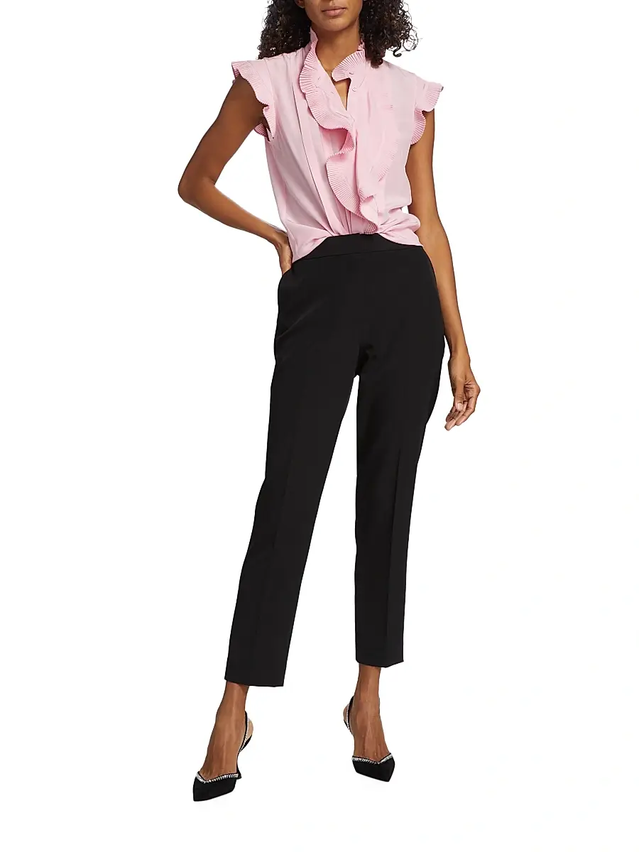 Elie Tahari Women's The Ava Straight-Leg Ankle Pants | Thumbnail 2 Elie Tahari Women's The Ava Straight-Leg Ankle Pants | Thumbnail 2
