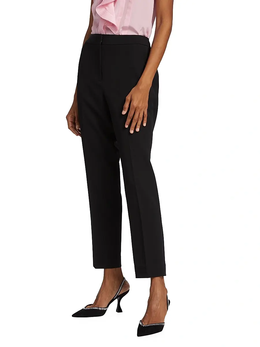 Elie Tahari Women's The Ava Straight-Leg Ankle Pants | Thumbnail 4 Elie Tahari Women's The Ava Straight-Leg Ankle Pants | Thumbnail 4