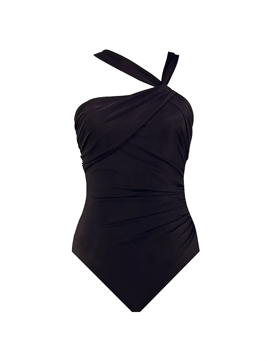 Miraclesuit Swim Women's Rock Solid Europa One-Piece Swimsuit - Black - Size 6 | Image 1 Miraclesuit Swim Women's Rock Solid Europa One-Piece Swimsuit - Black - Size 6 | Image 1