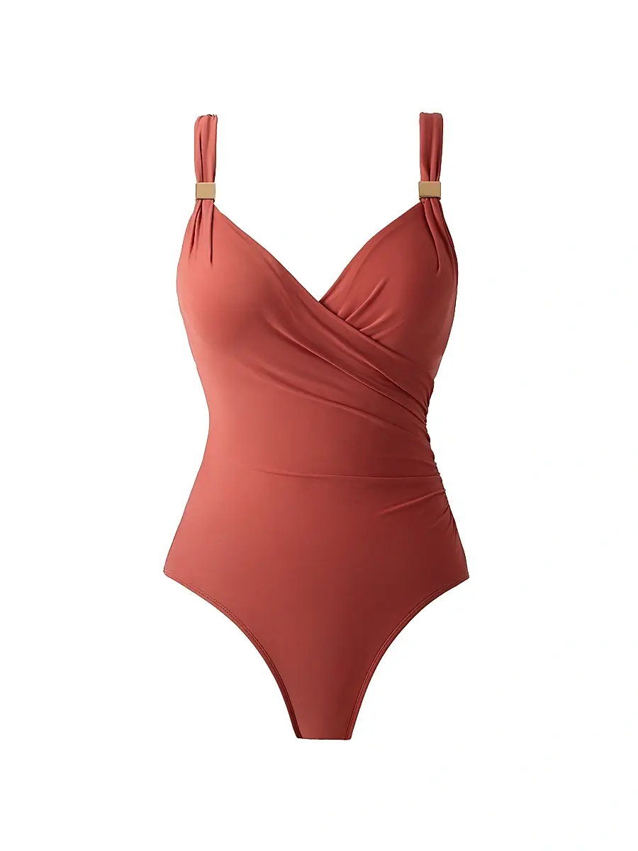 Miraclesuit Swim Women's Razzle Dazzle Siren One-Piece Swimsuit - Terra - Size 16 | Image 1 Miraclesuit Swim Women's Razzle Dazzle Siren One-Piece Swimsuit - Terra - Size 16 | Image 1