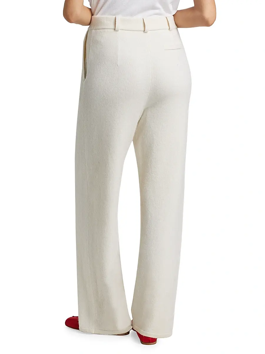 Guest In Residence Women's Cashmere Tailored Wide-Leg Pants | Thumbnail 5 Guest In Residence Women's Cashmere Tailored Wide-Leg Pants | Thumbnail 5
