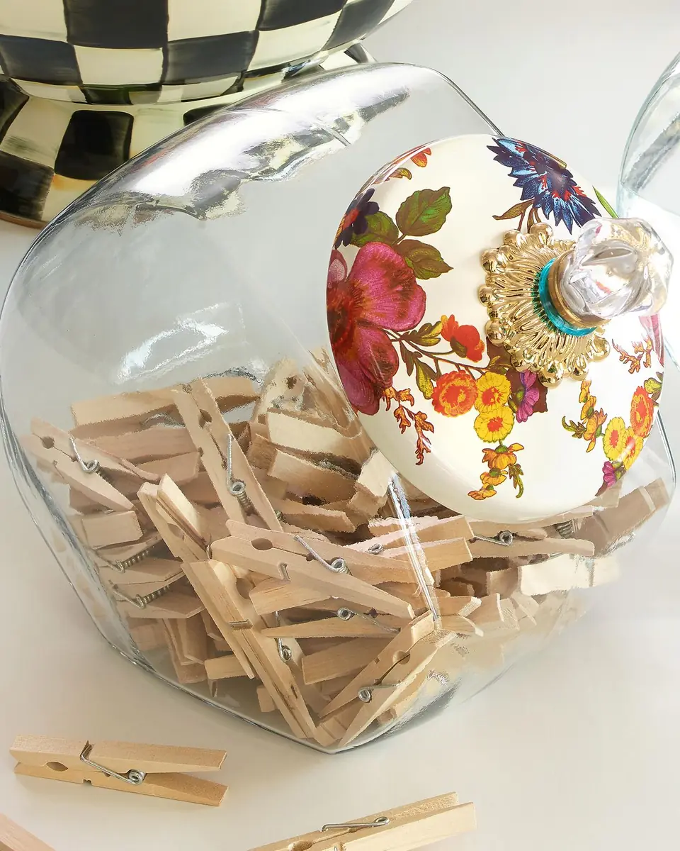 MacKenzie-Childs White Flower Market Cookie Jar | Thumbnail 2