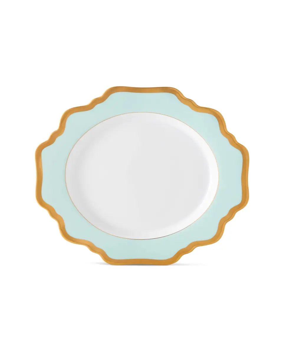 Anna Weatherley Aqua Rimmed Salad Plate | Thumbnail 2