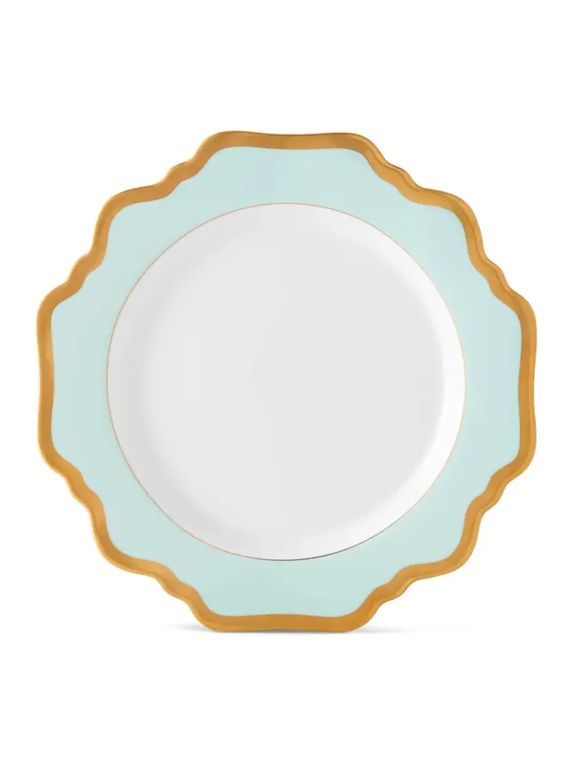 Anna Weatherley Aqua Rimmed Salad Plate