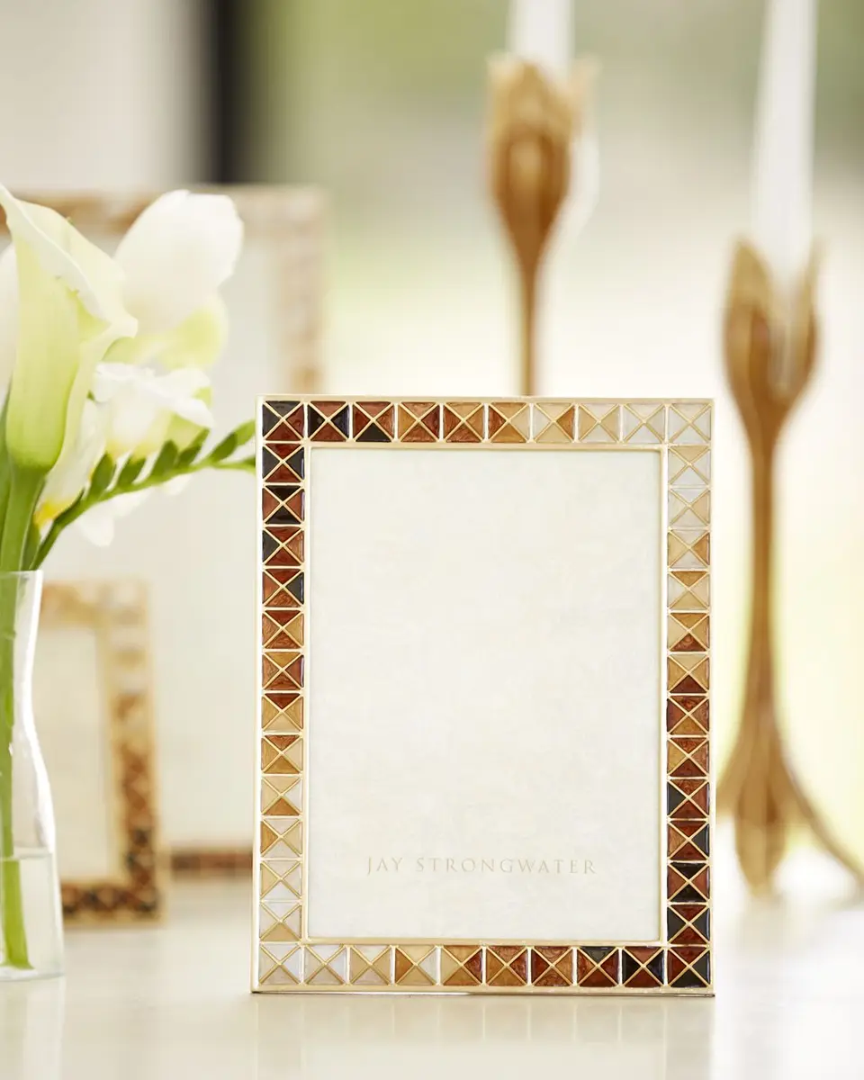 Jay Strongwater Pyramid Frame, 5" x 7" | Thumbnail 3