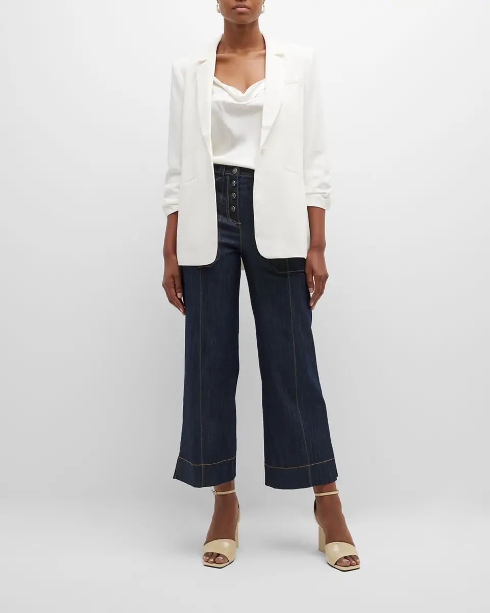 Cinq à Sept Khloe Crepe 3/4-Sleeve Blazer | Thumbnail 2 Cinq à Sept Khloe Crepe 3/4-Sleeve Blazer | Thumbnail 2