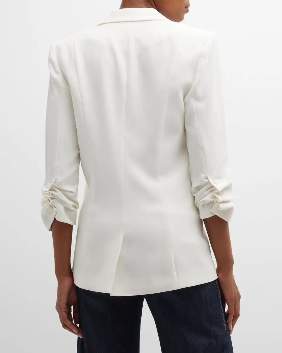 Cinq à Sept Khloe Crepe 3/4-Sleeve Blazer | Thumbnail 3 Cinq à Sept Khloe Crepe 3/4-Sleeve Blazer | Thumbnail 3