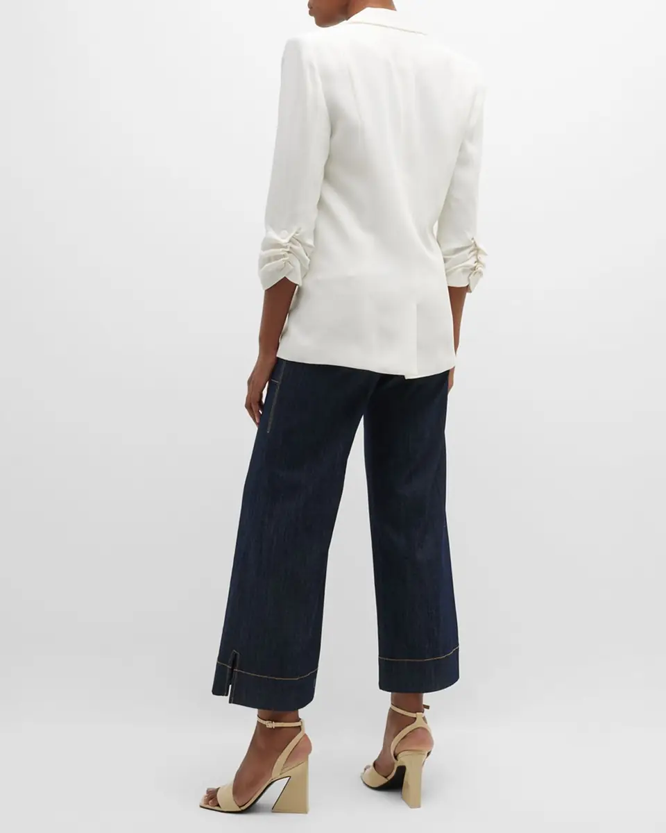 Cinq à Sept Khloe Crepe 3/4-Sleeve Blazer | Thumbnail 6 Cinq à Sept Khloe Crepe 3/4-Sleeve Blazer | Thumbnail 6