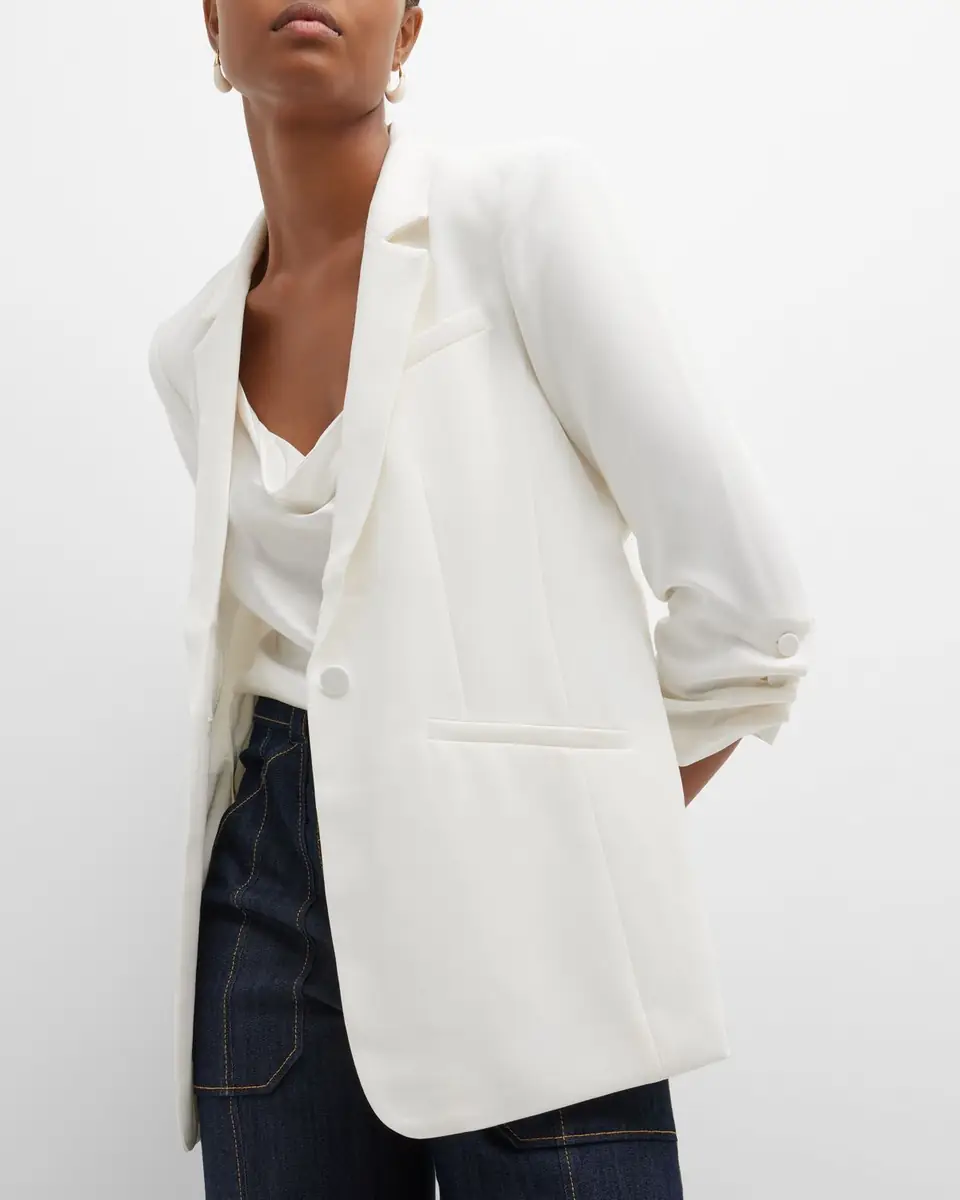 Cinq à Sept Khloe Crepe 3/4-Sleeve Blazer | Thumbnail 7 Cinq à Sept Khloe Crepe 3/4-Sleeve Blazer | Thumbnail 7