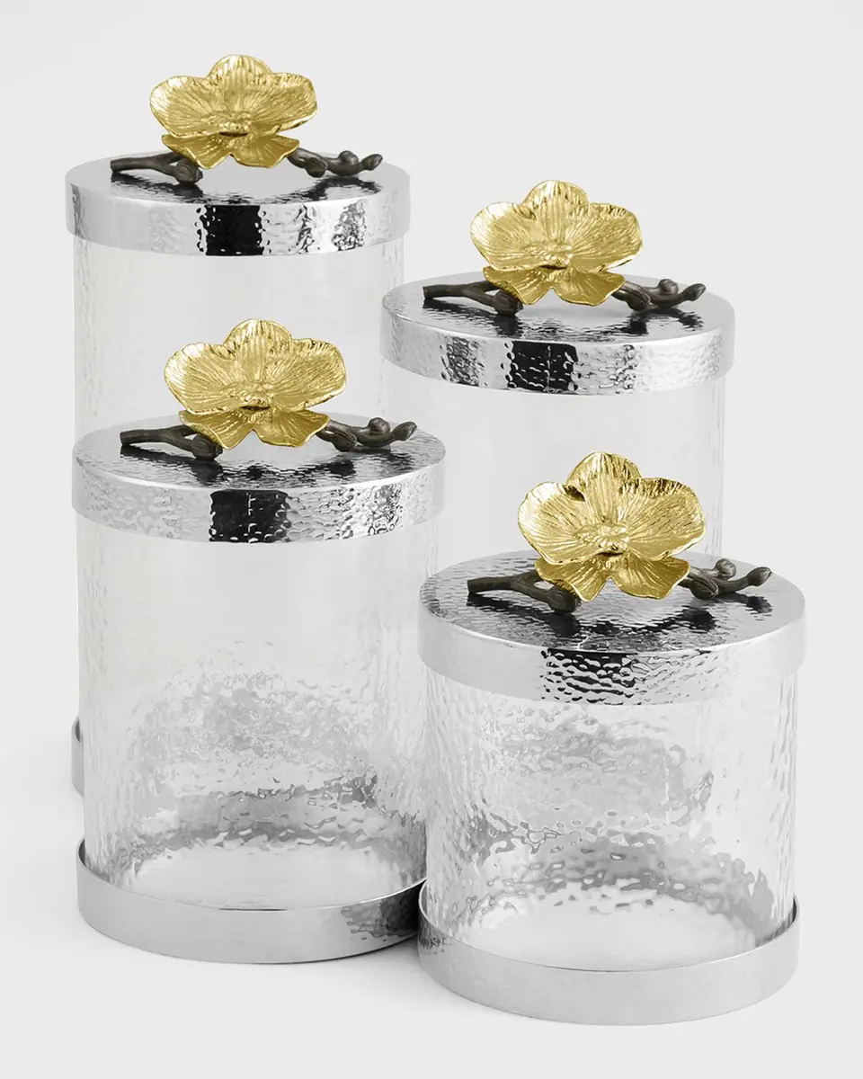 Michael Aram Gold Orchid Extra Small Canister | Thumbnail 4