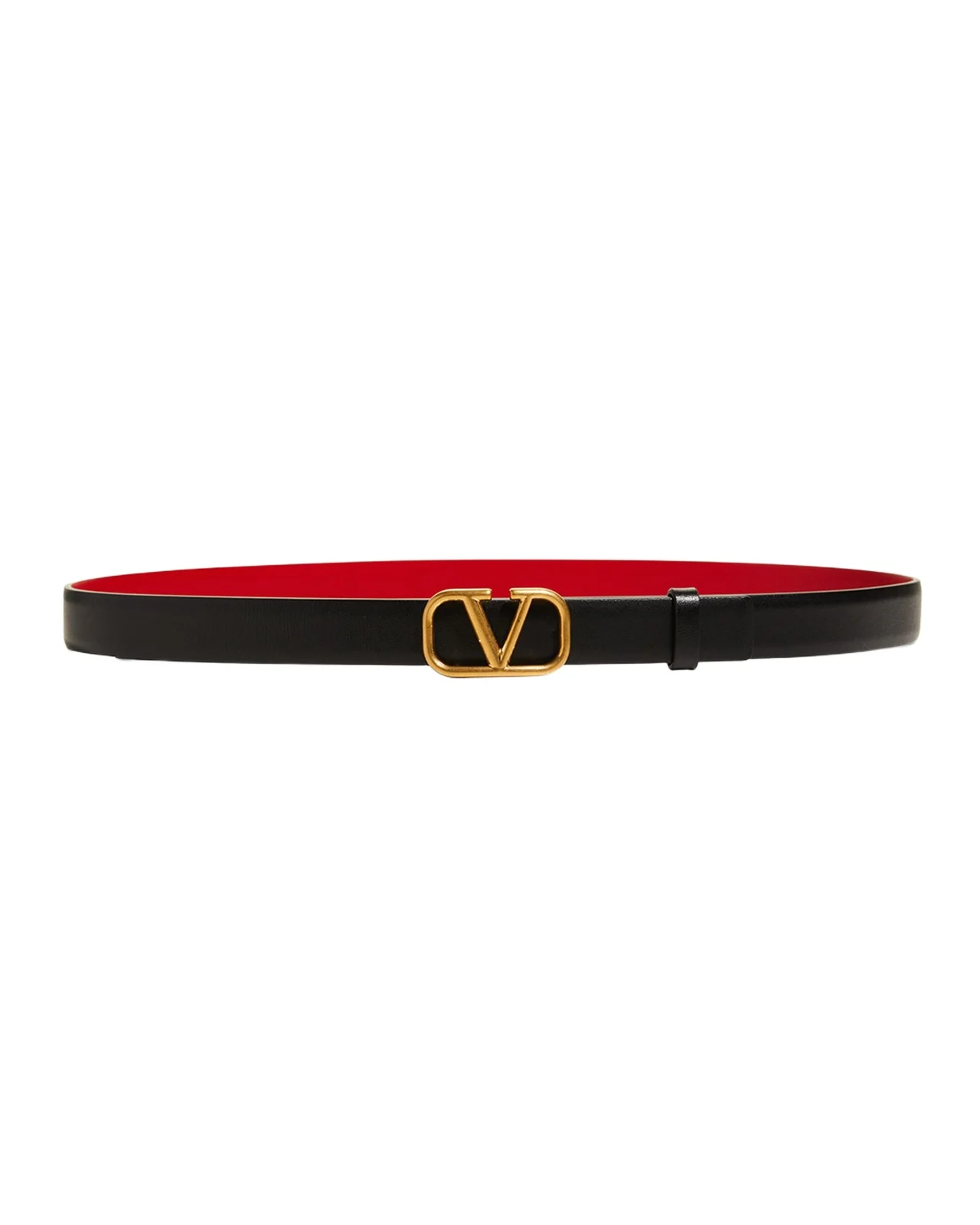 VLogo Leather Belt, 20mm