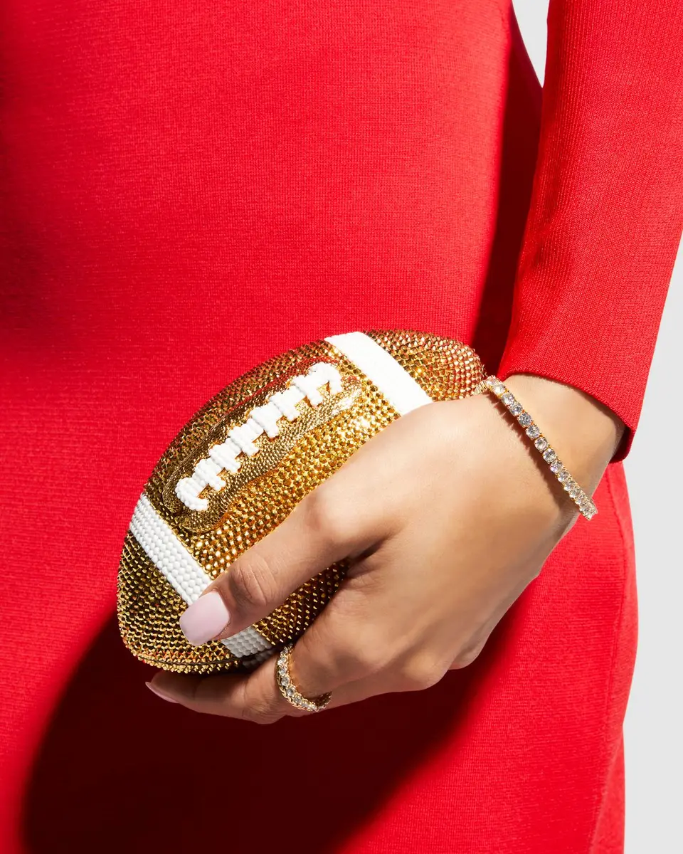 Judith Leiber Couture Crystal Football Minaudiere Bag | Thumbnail 8