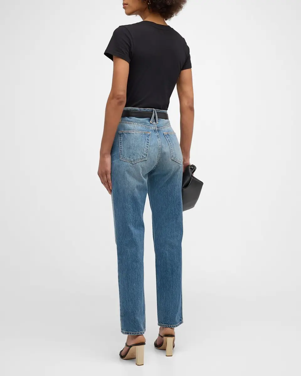 L'Agence Becca V-Neck Short-Sleeve Tee | Thumbnail 6