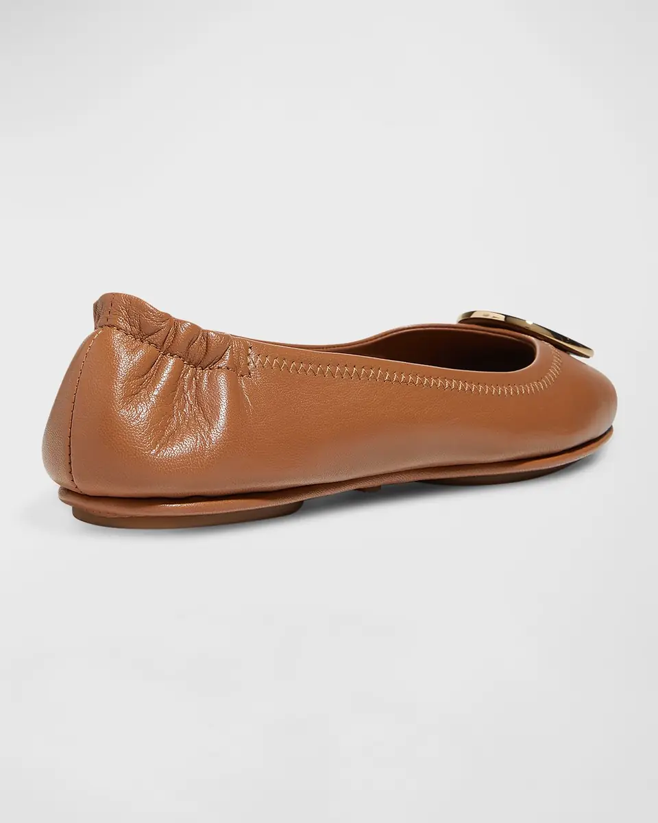 Tory Burch Minnie Travel Leather Ballet Flats | Thumbnail 4