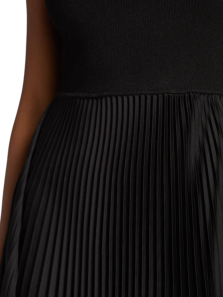 Elie Tahari Women's The Mave Mixed Media Dress | Thumbnail 6