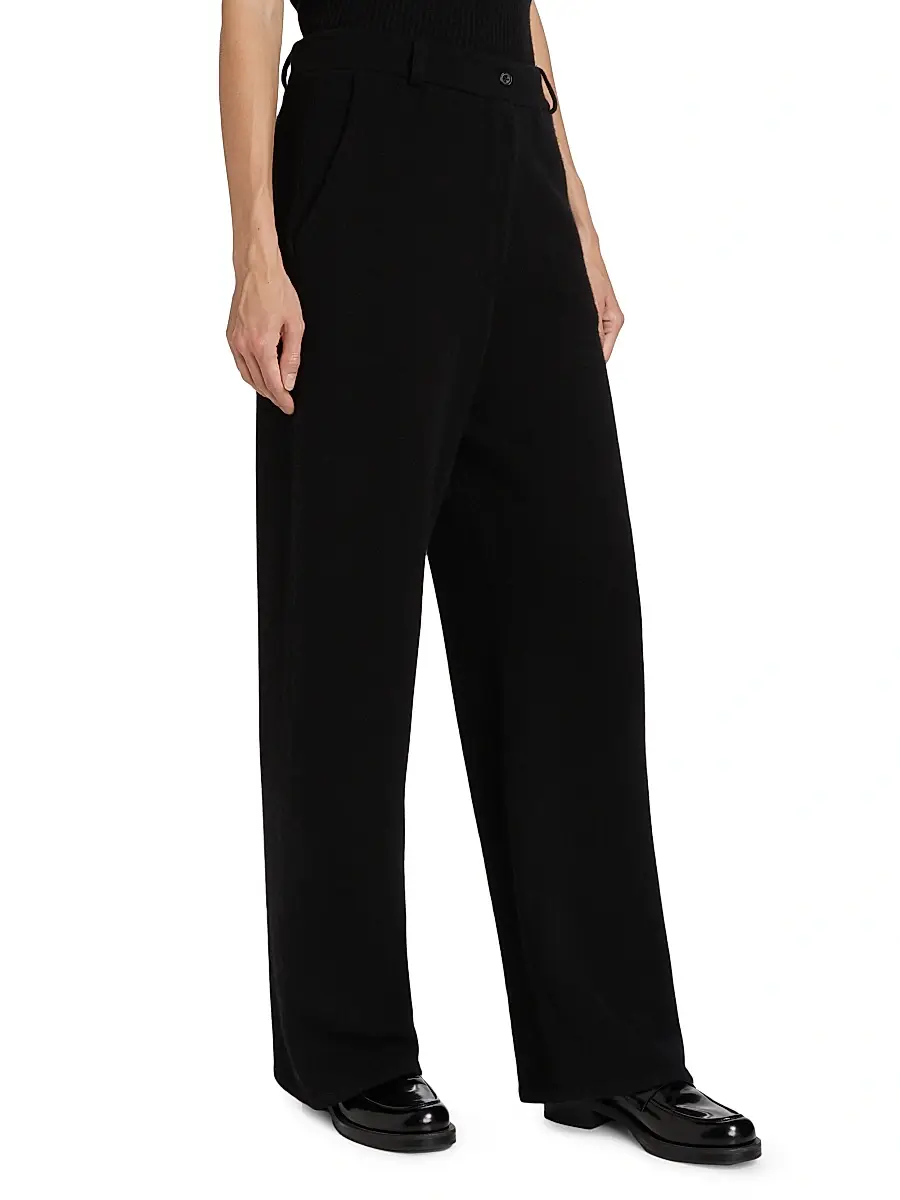 Guest In Residence Women's Cashmere Tailored Wide-Leg Pants | Thumbnail 4 Guest In Residence Women's Cashmere Tailored Wide-Leg Pants | Thumbnail 4
