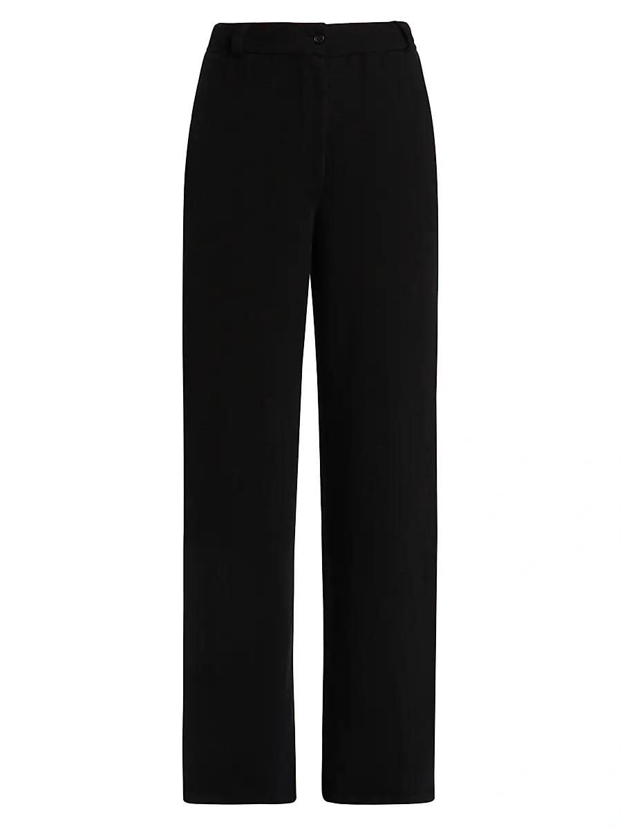 Guest in Residence Women's Cashmere Tailored Wide-Leg Pants - Black | Image 1 Guest in Residence Women's Cashmere Tailored Wide-Leg Pants - Black | Image 1